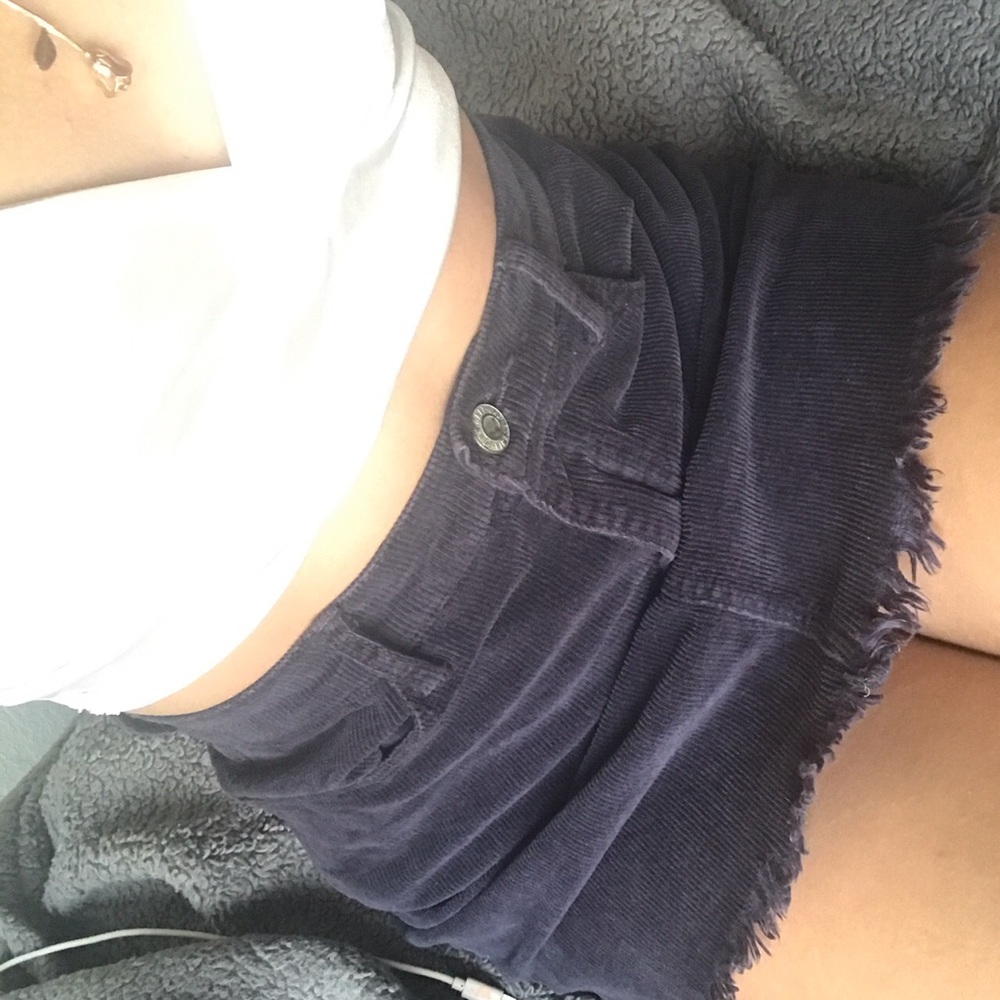 Brandy Juliette corduroy skirt in navy blue